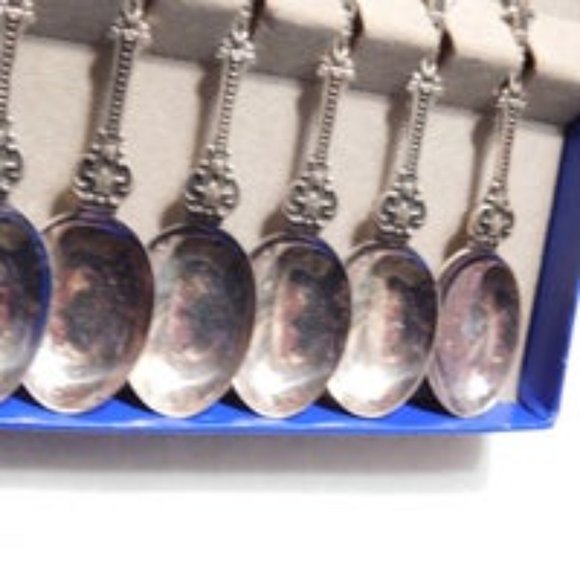 PLEET HOLLAND SILVER PLATED DUTCH SPOONS SET VINTAGE - Picture 4 of 8